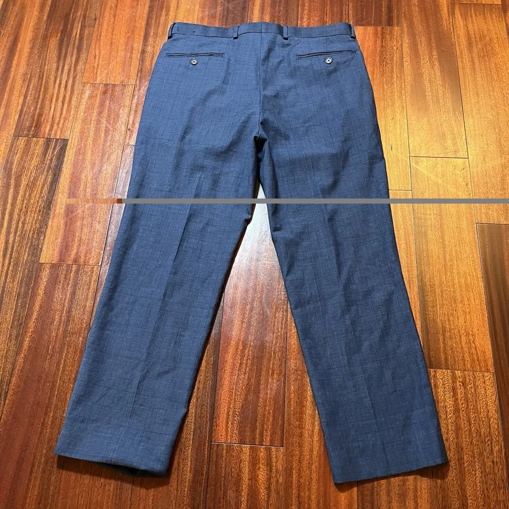 Brooks Brothers Pants Mens 34x27 Regent Fit Navy Blue Wool Preppy Office READ *